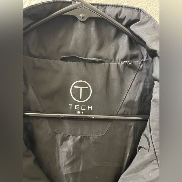 Tumi Tech Men’s Black Soft Shell Jacket Zip Front Travel T-Tech XXL - Picture 6 of 6